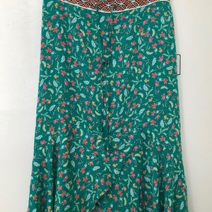 Laundry By Shelli Segal Tiered Ruffle Skirt Sz L